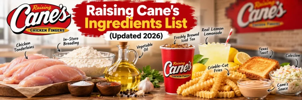 Raising Cane’s Ingredients Guide Banner