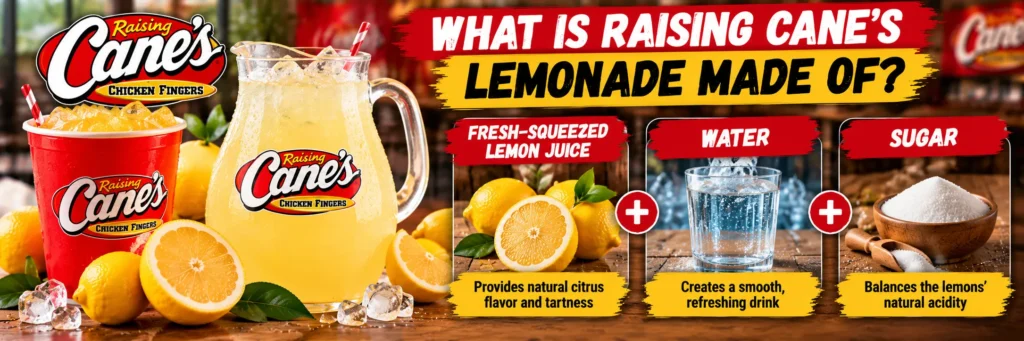 Raising Cane’s Fresh Lemonade Breakdown